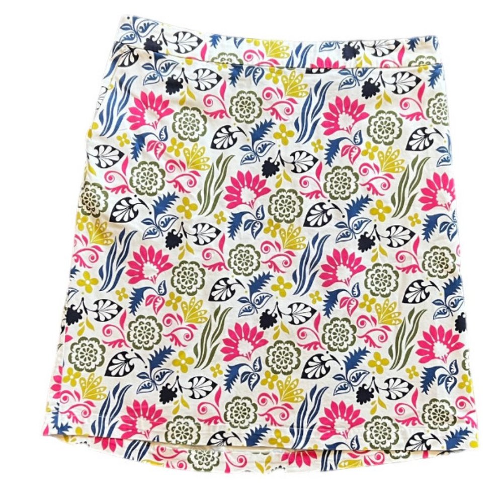 Boden Floral A-Line Skirt Size 12L